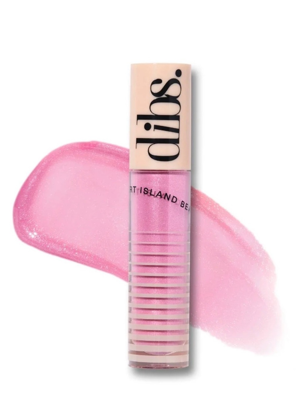DIBS Go To Glossy Balm Rock Candy -Pink Shimmer Lip Gloss